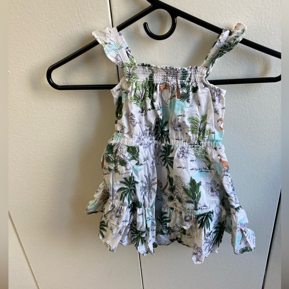 Janie and Jack girls dress tropical